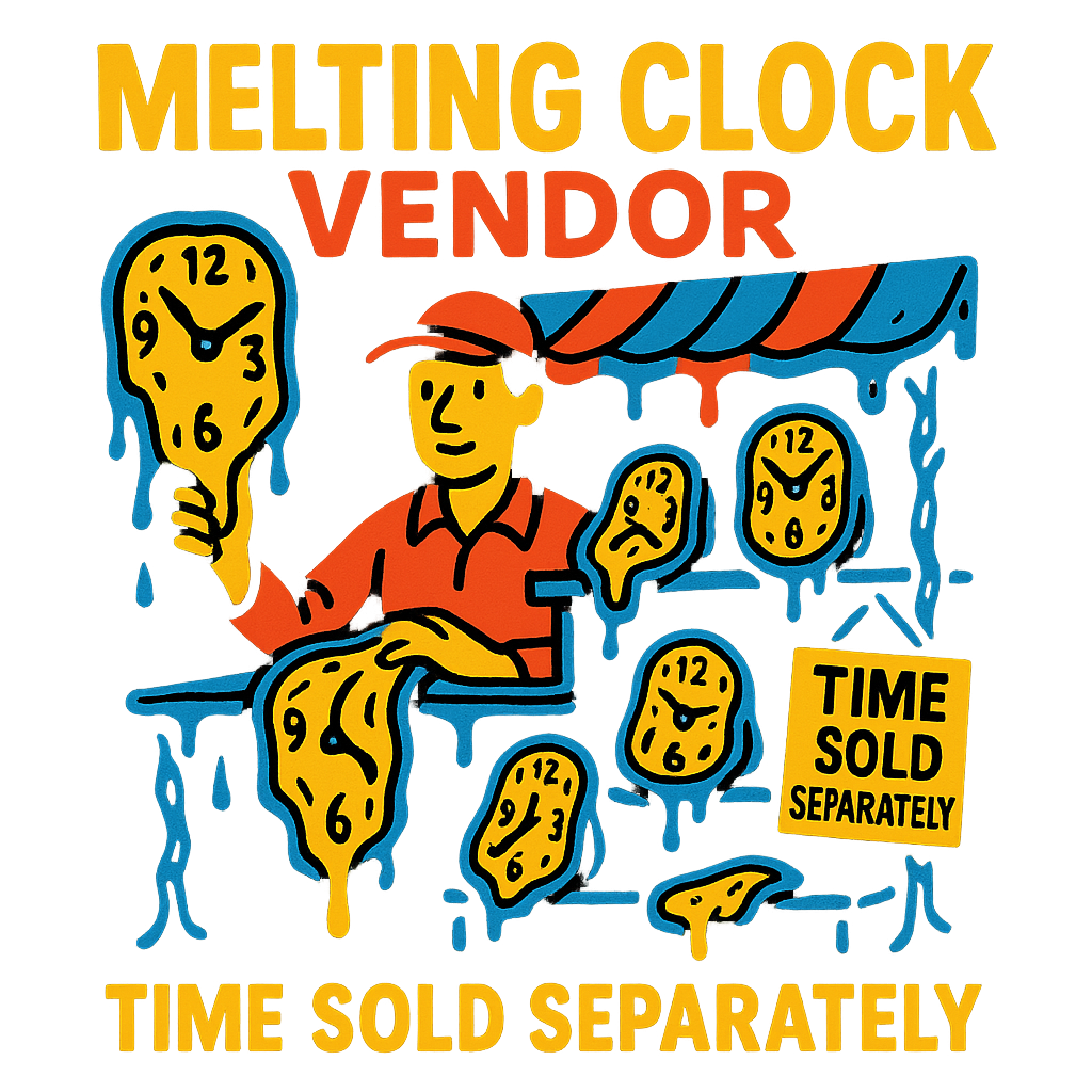 Melting Clock Vendor standalone design