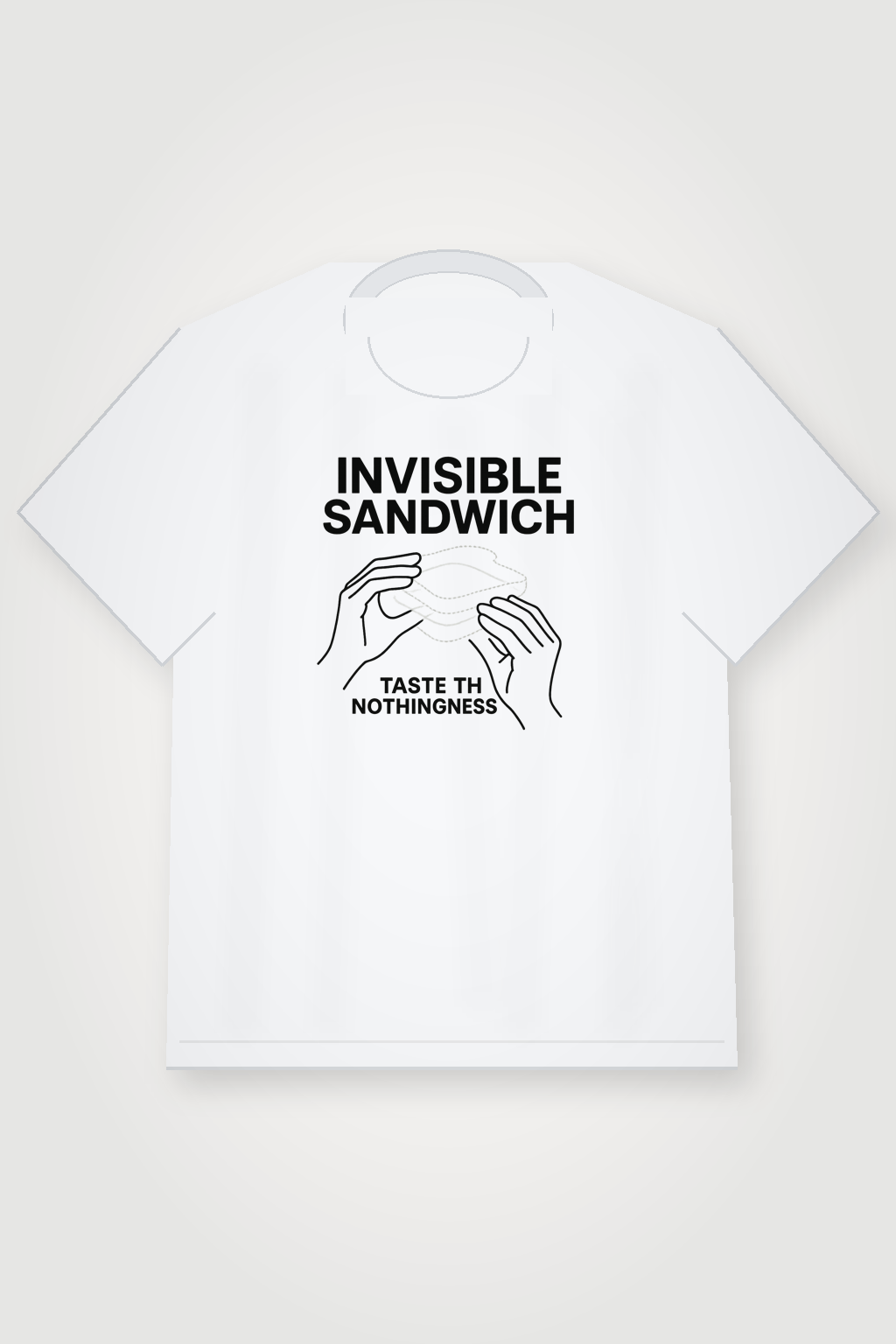 Invisible Sandwich shirt mockup