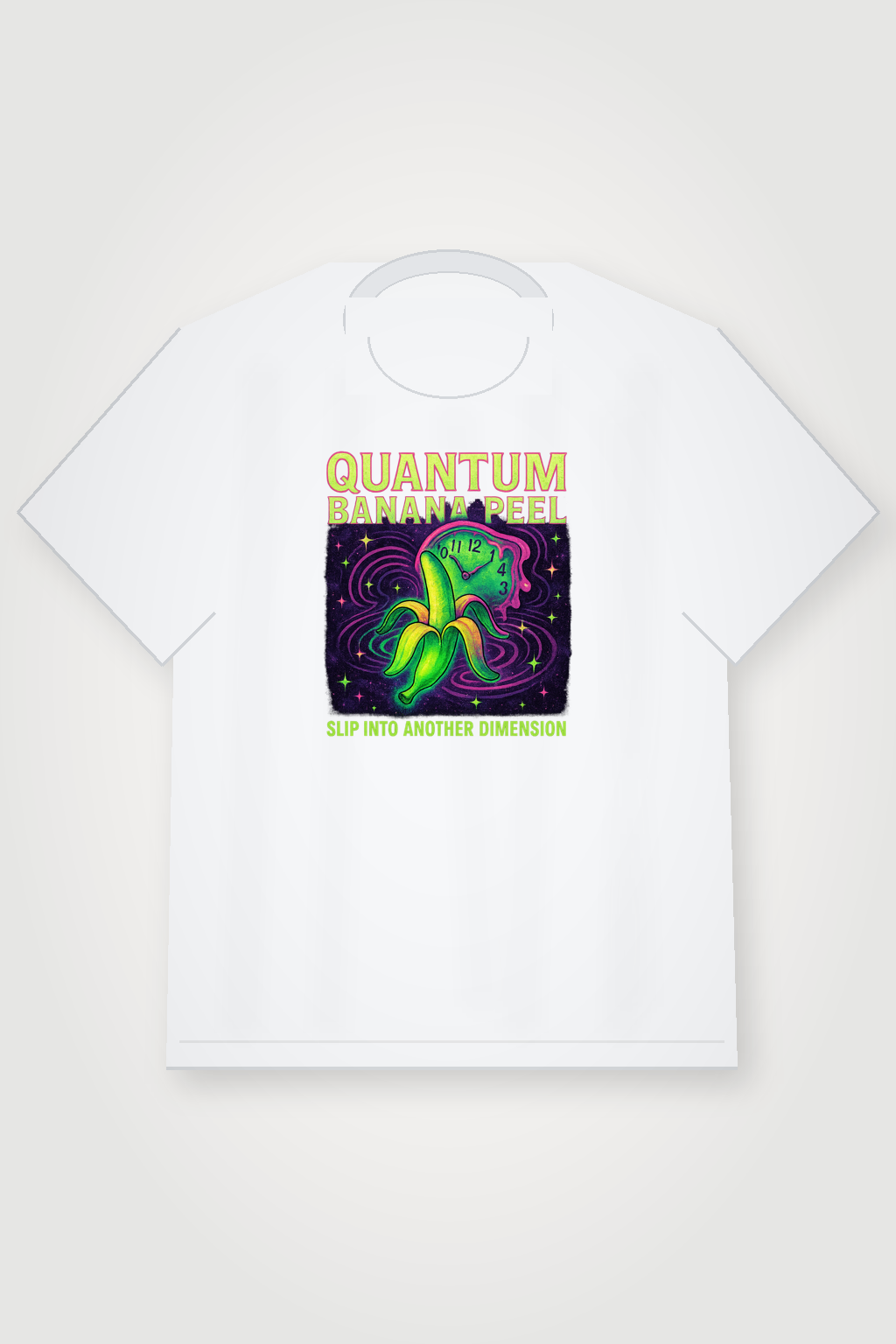 Quantum Banana Peel shirt mockup