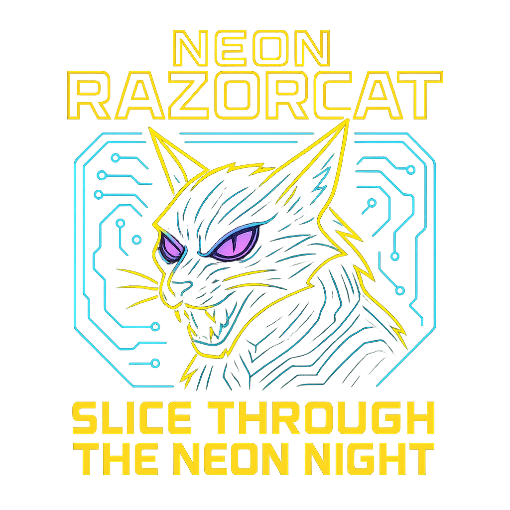 Neon Razorcat standalone design