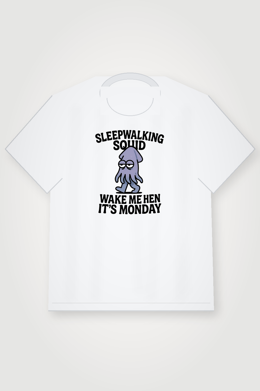 Sleepwalking Squid shirt mockup